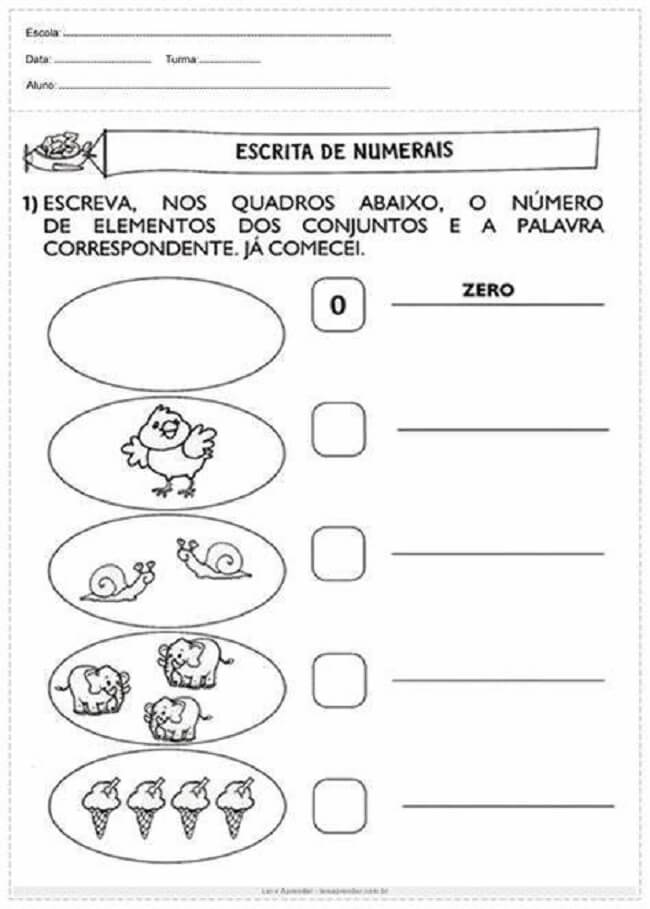 Atividades de Matemática para Crianças do 1º ano