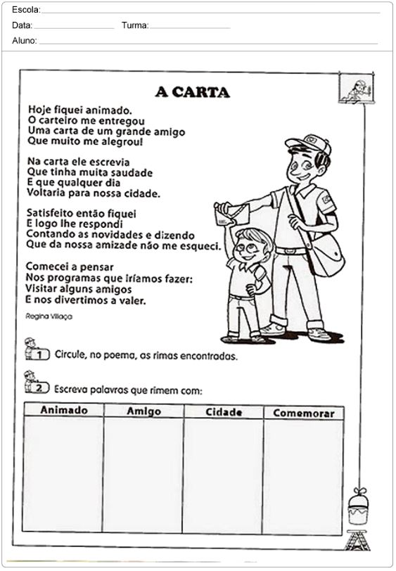 Atividades De Portugues Interpretação De Texto 3 Ano Para Imprimir