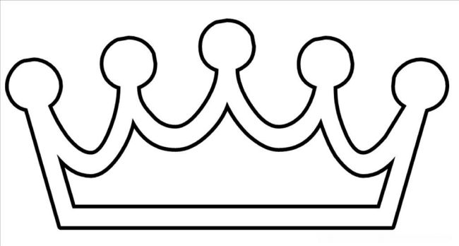 Modelo de coroa de rei para imprimir