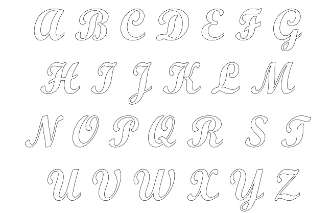 Moldes De Letras Para Imprimir Pdf : Letras Do Alfabeto Para Imprimir