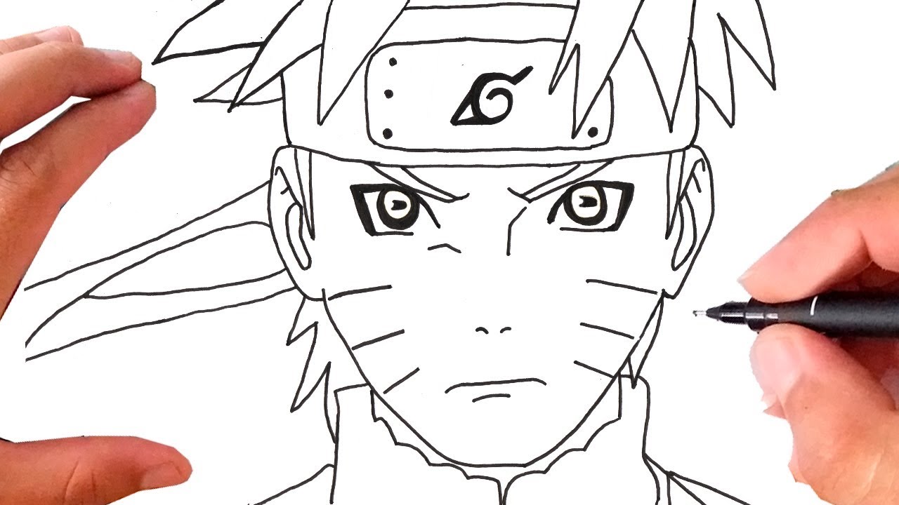 Como Desenhar o ROSTO DO NARUTO I Fácil 