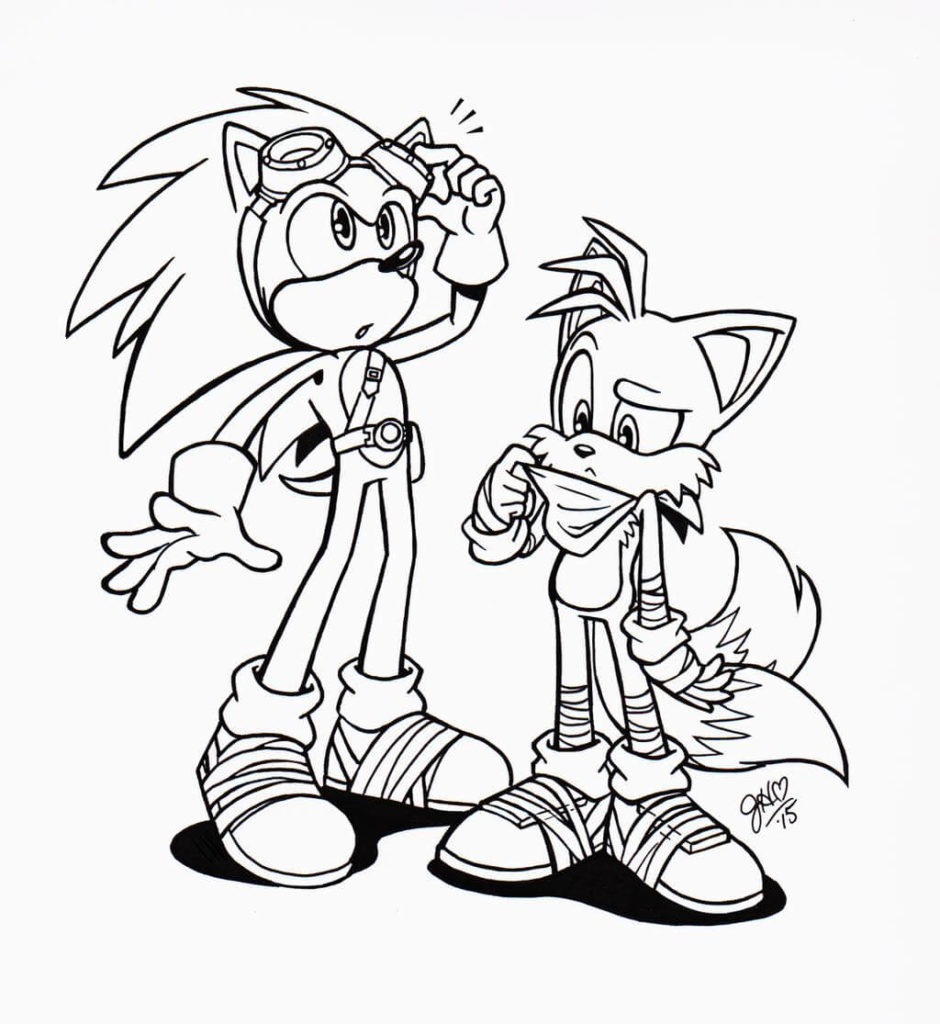 Sonic Para Colorir E Imprimir Muito F 225 Cil Colorir E Pintar - IMAGESEE