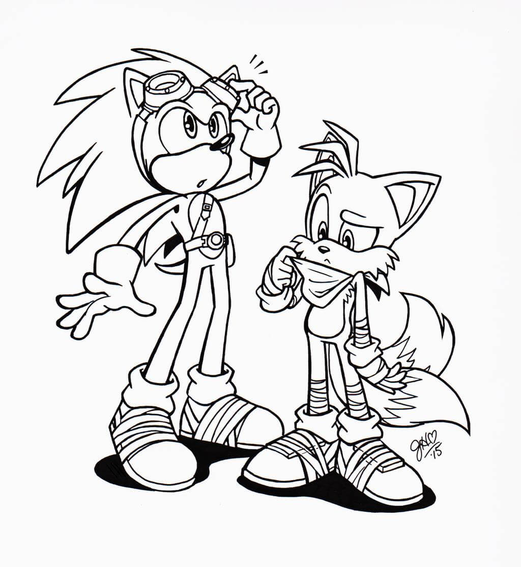 Desenhos para colorir do filme Sonic do Sonic 2 - Desenhos para colorir  para impressão grátis