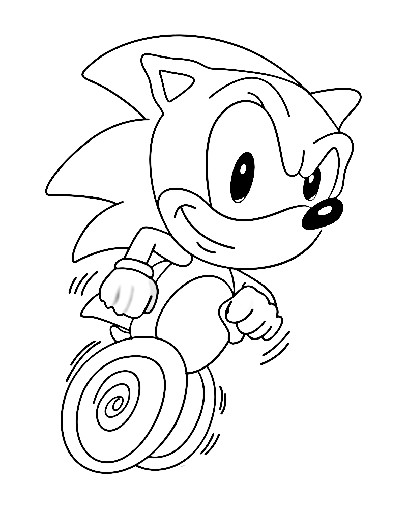 Imagens Sonic Para Colorir