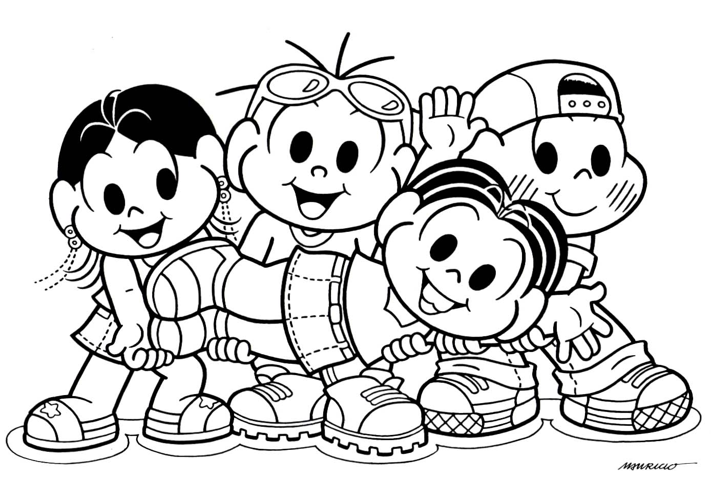 Desenhos para colorir de melhores amigos de adolescentes - Desenhos para  colorir gratuitos para impressão