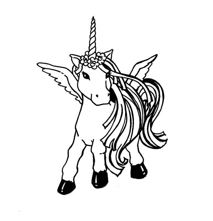 imagem de unicornio para imprimir e colorir
