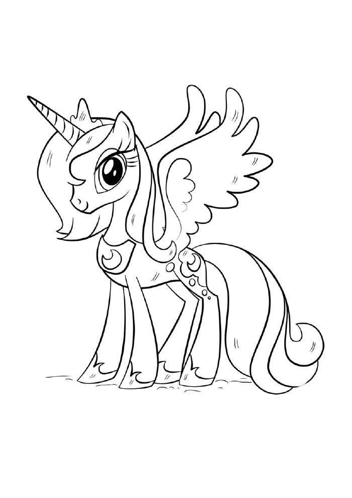 unicornio para colorir princesa voadora