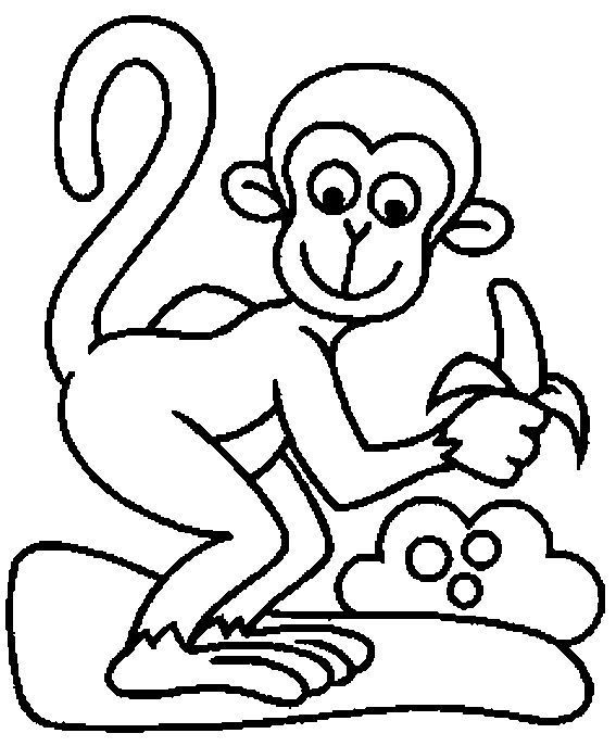 77 Desenhos de Macacos para Imprimir e Colorir com Lápis de Cor